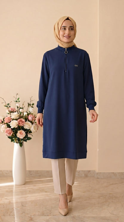 Kado Fermuar Detaylı Tunik 251491