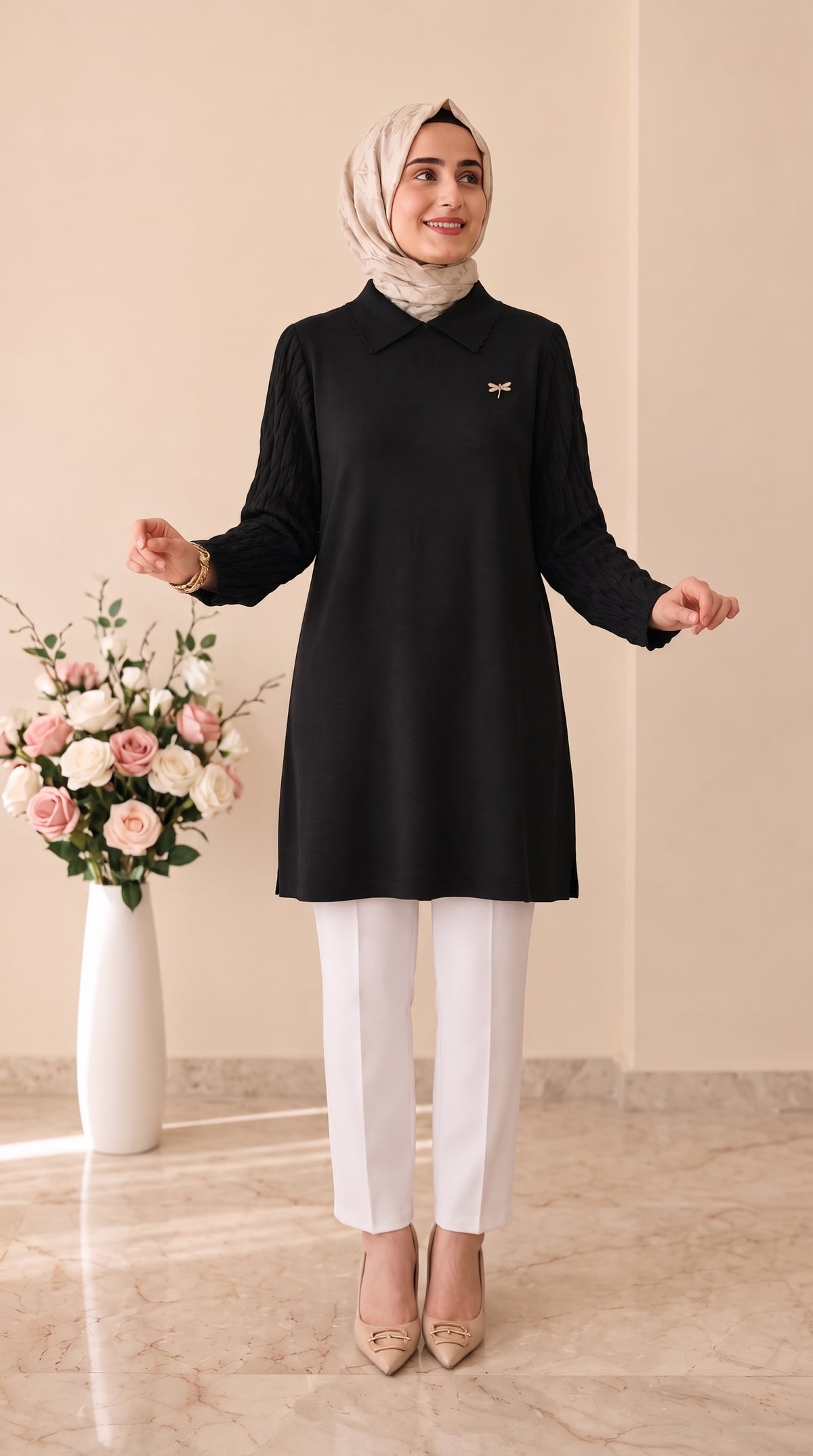 Vivalolita Kelebek Broşlu Tunik 274