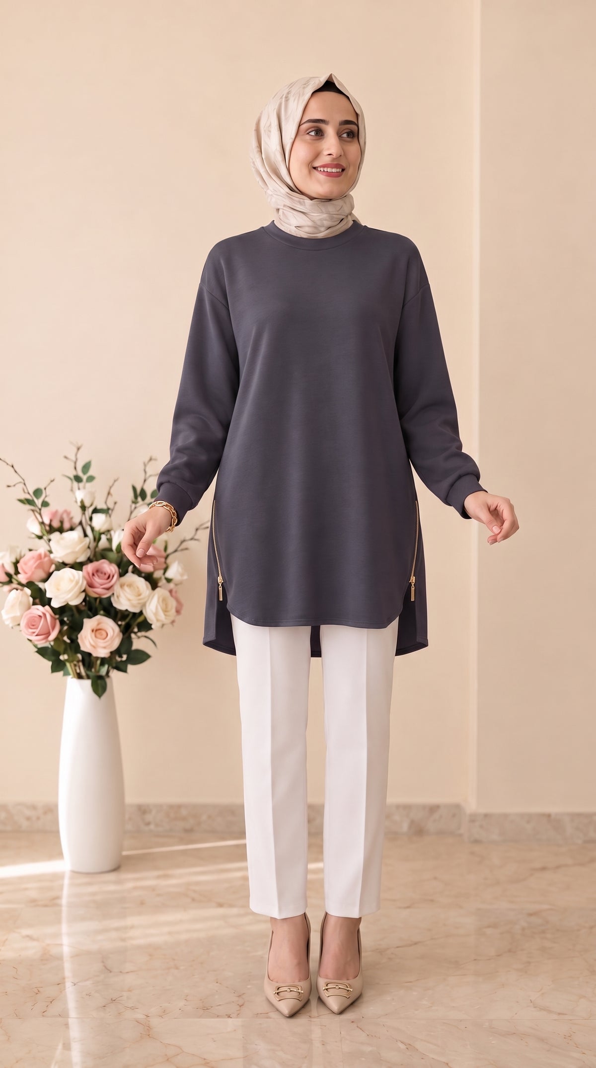 Beranisa Fermuar Detaylı Tunik 4067