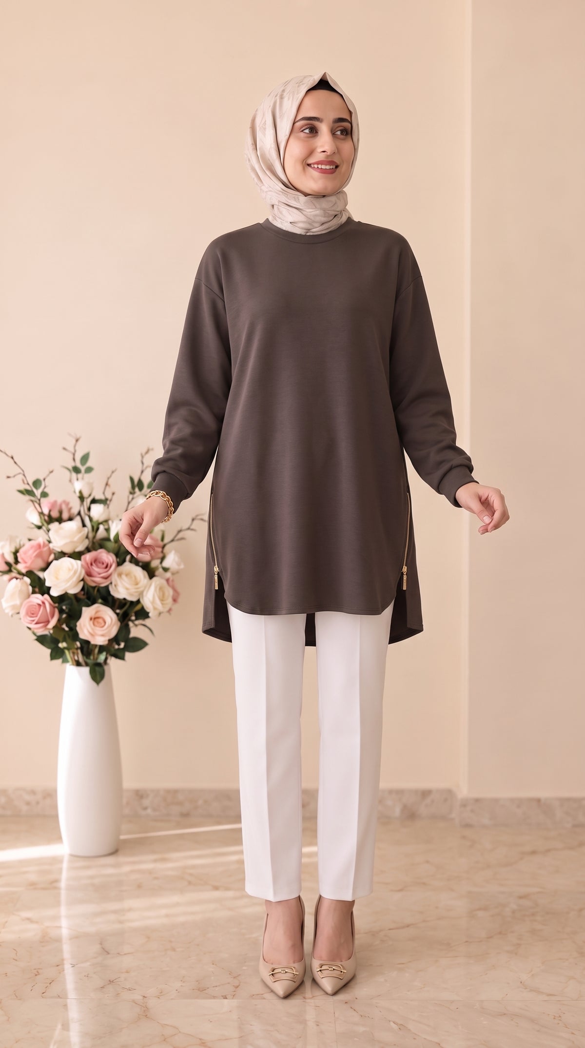 Beranisa Fermuar Detaylı Tunik 4067