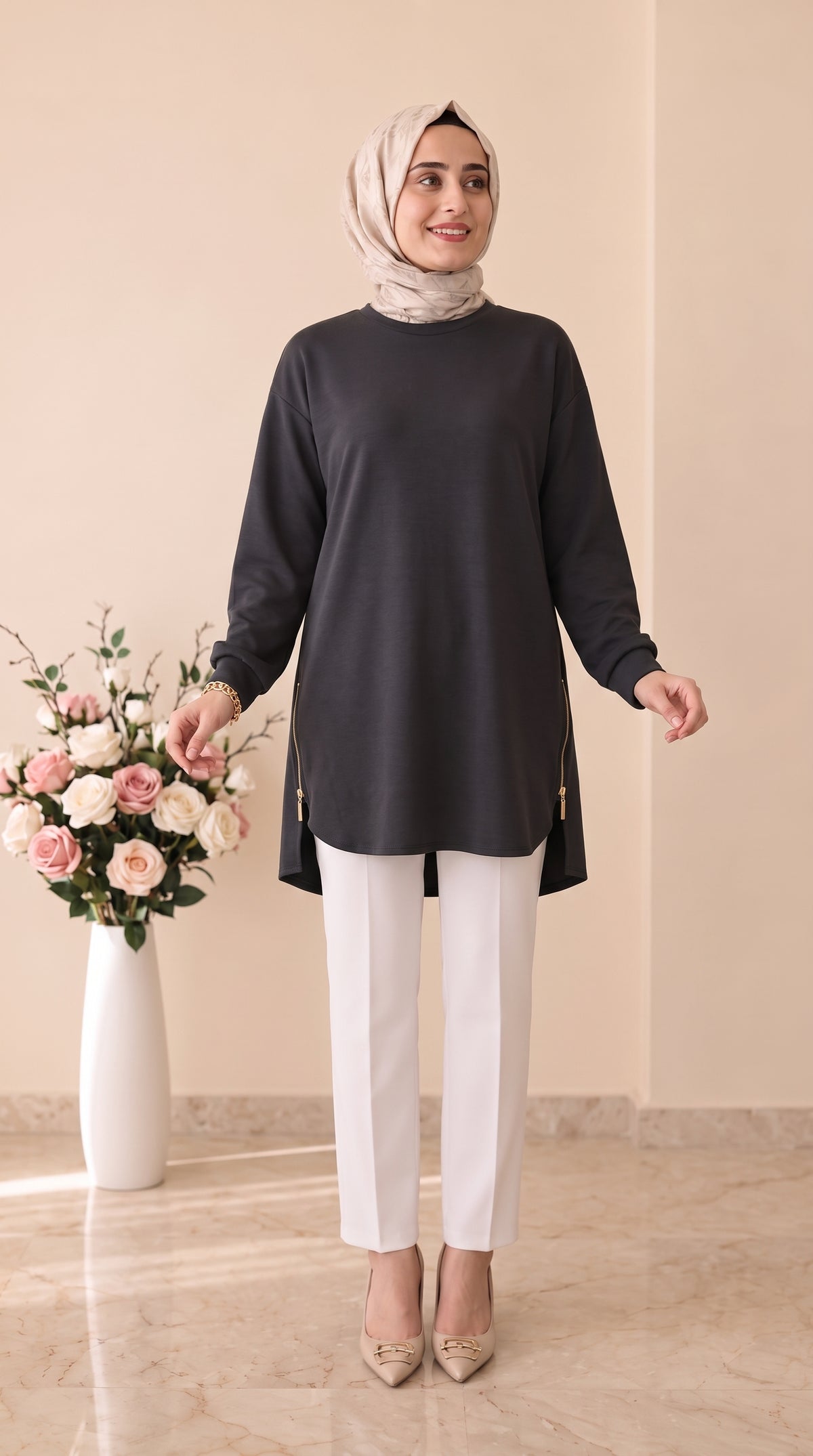 Beranisa Fermuar Detaylı Tunik 4067