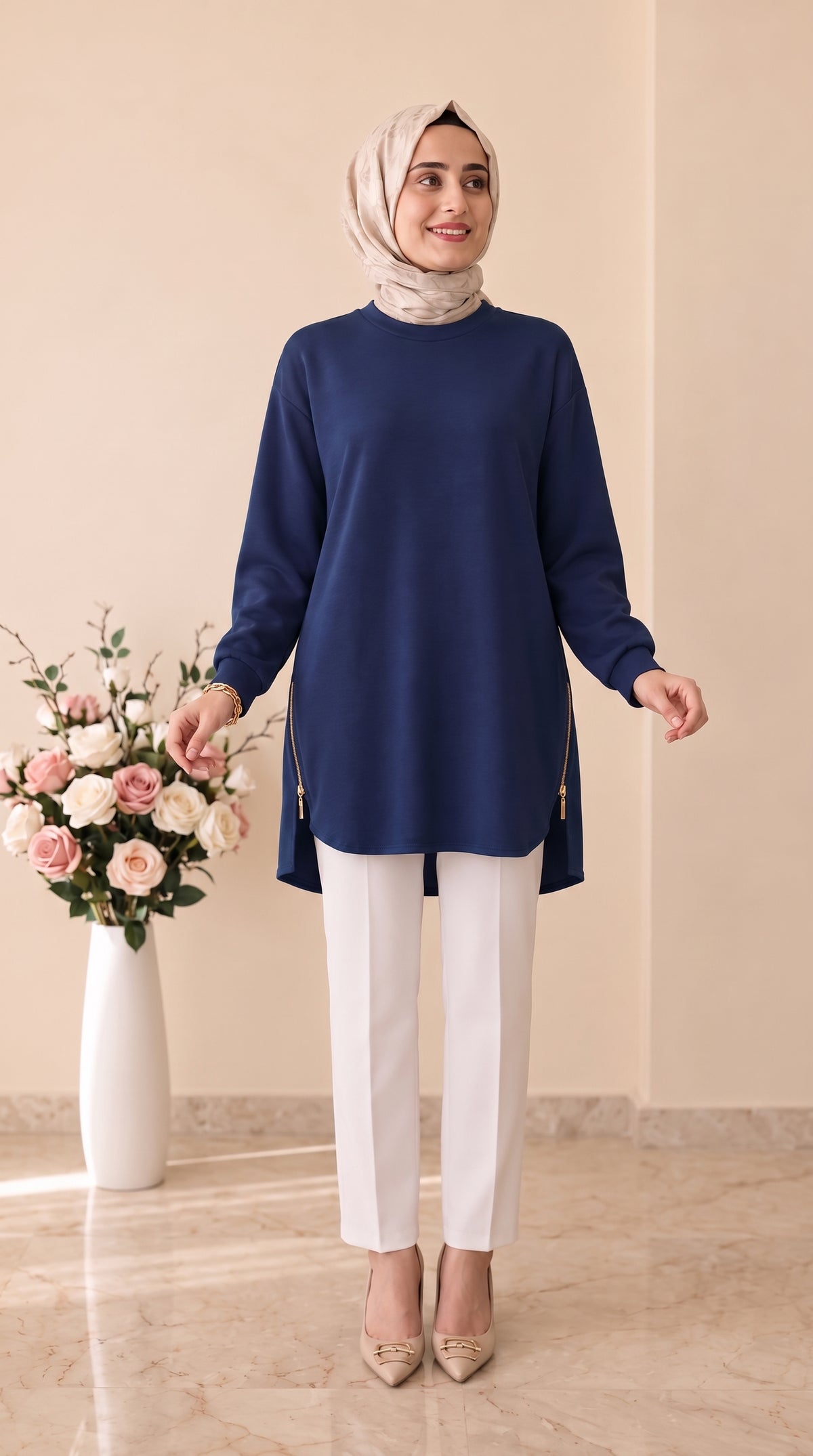 Beranisa Fermuar Detaylı Tunik 4067