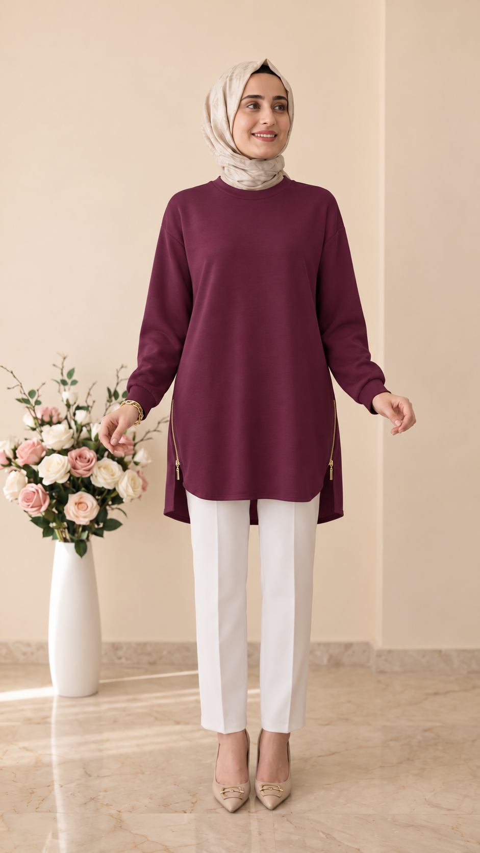 Beranisa Fermuar Detaylı Tunik 4067