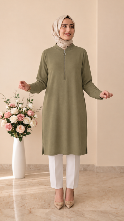 Kado Fermuarlı Uzun Tunik 268470
