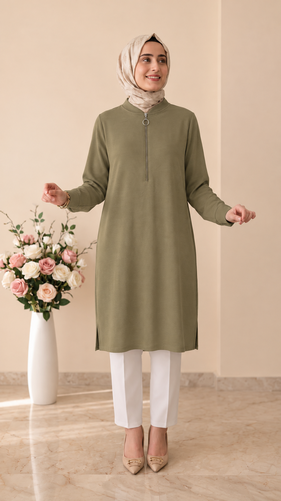 Kado Fermuarlı Uzun Tunik 268470