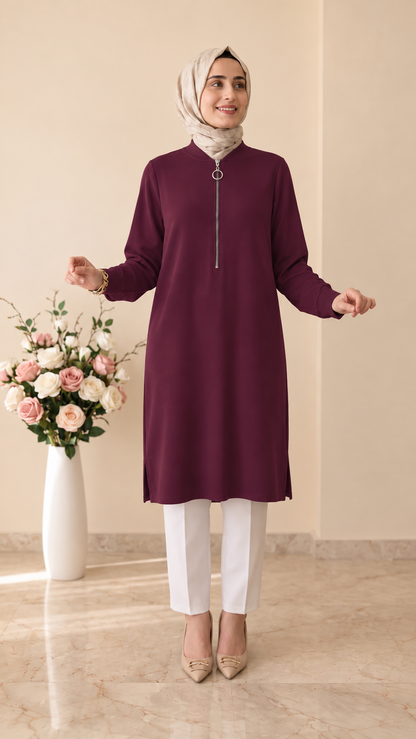 Kado Fermuarlı Uzun Tunik 268470