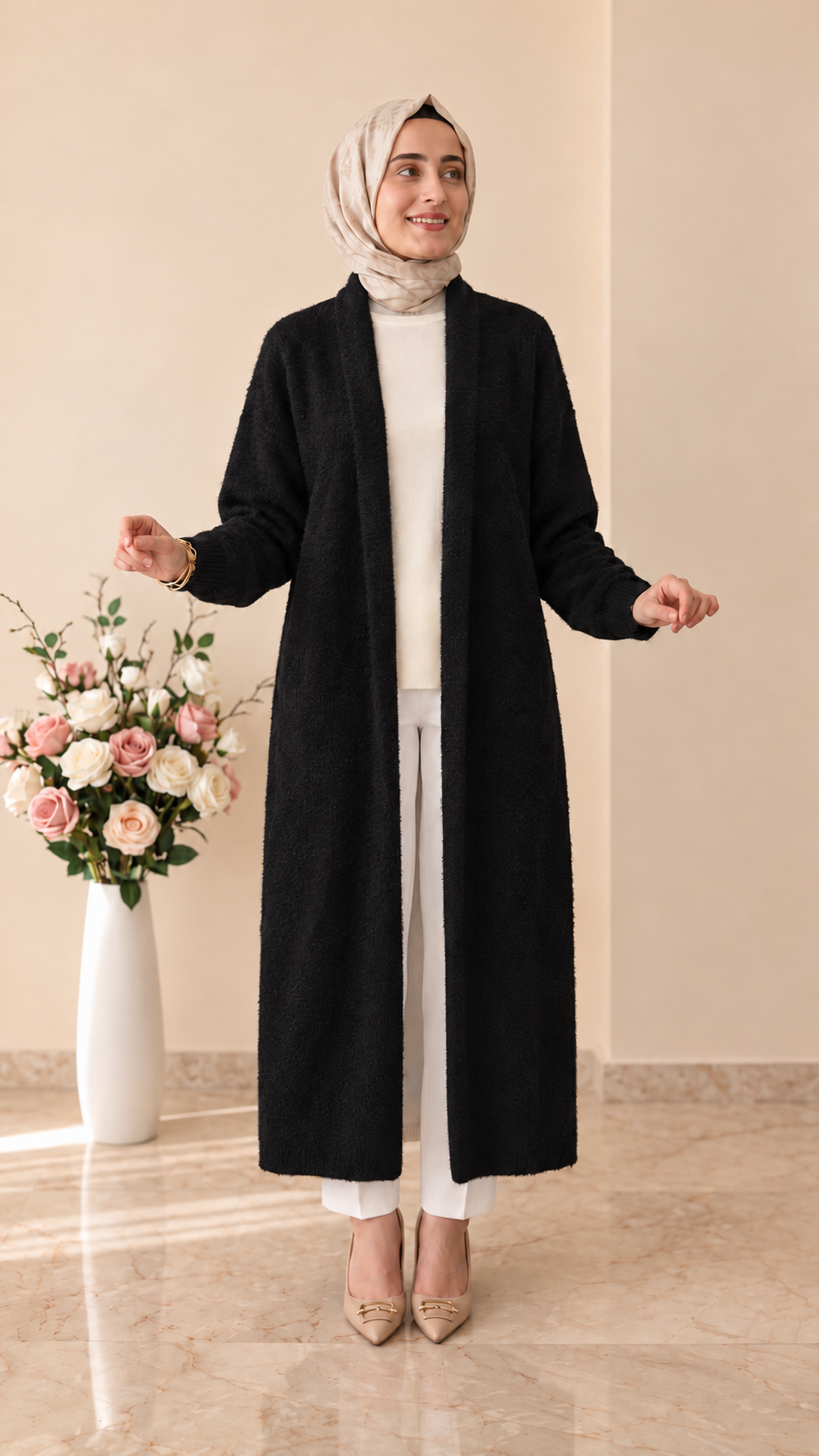 Beranisa Angora Uzun Hırka 3372
