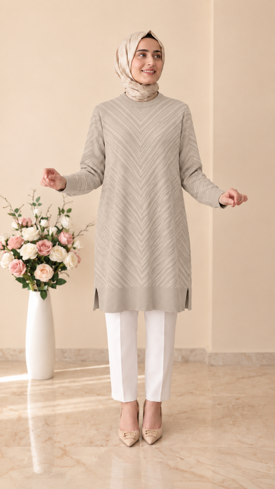 Beranisa Soğuk İp Tunik 3192