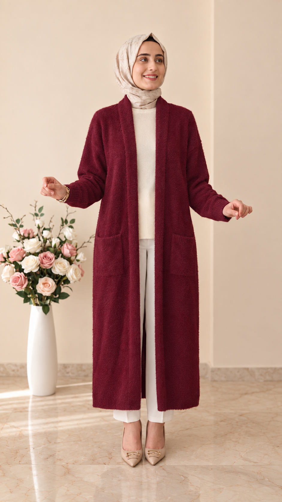 Beranisa Angora Uzun Hırka 3372