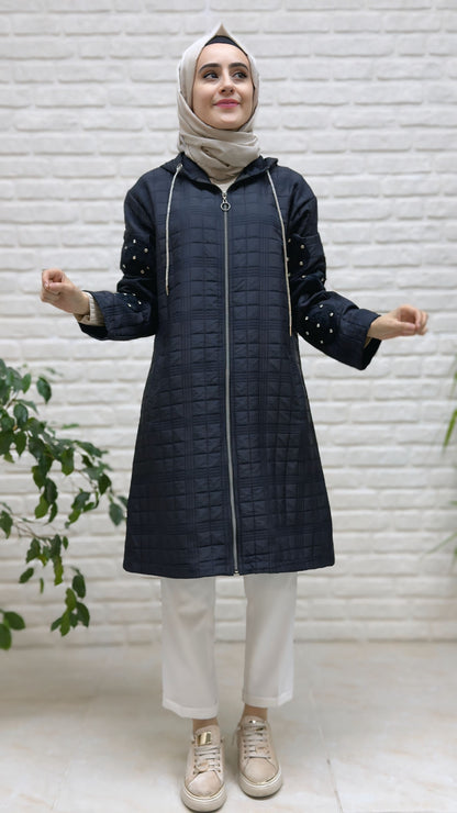 Beranisa Taş İşlemeli Kapitone Kap 3980