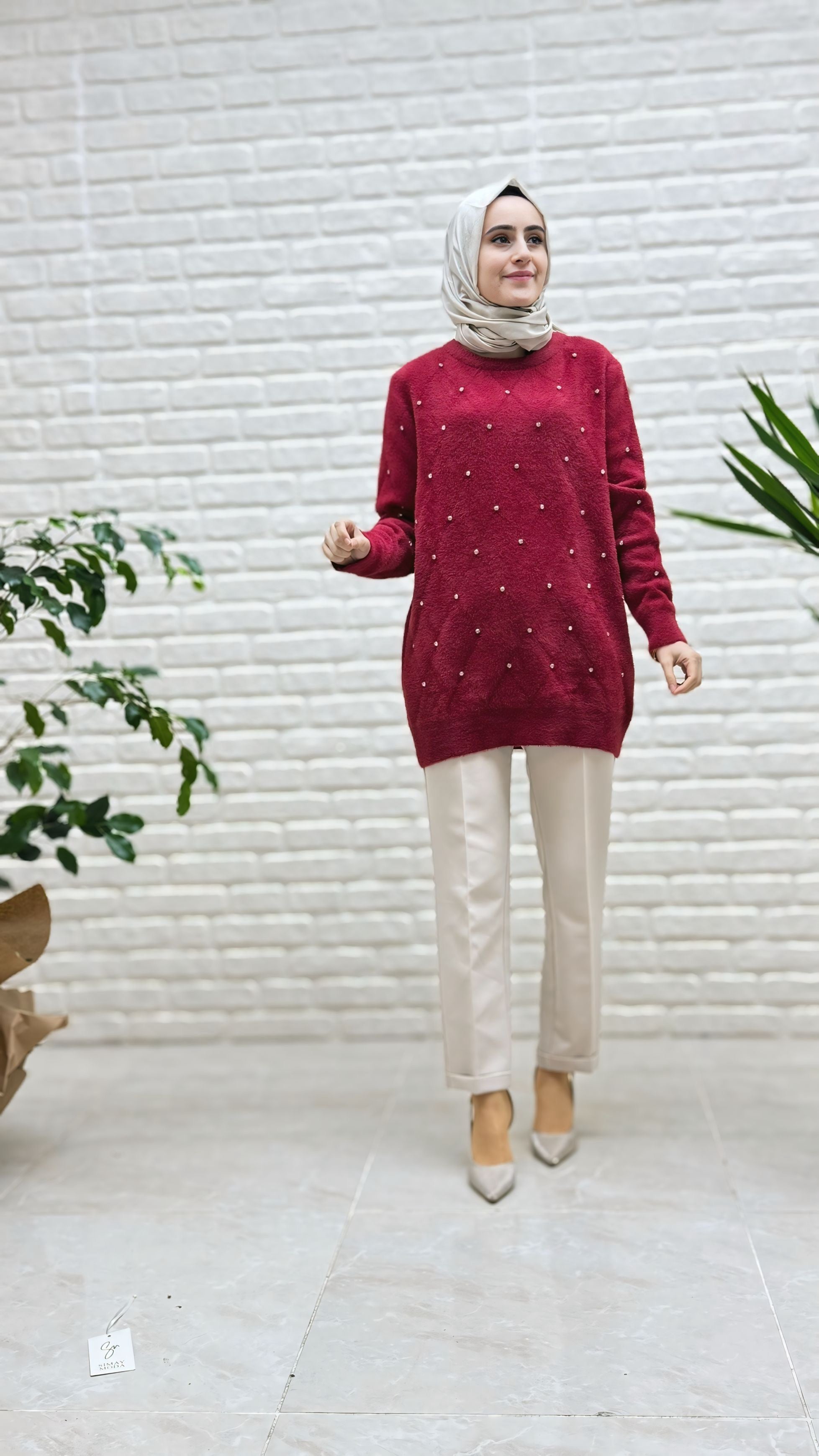 Nefise angora tunik
