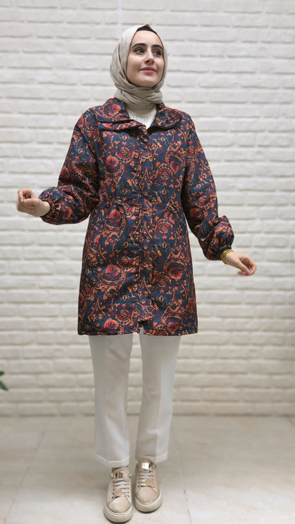 Beranisa Etnik Desen Ceket 3976