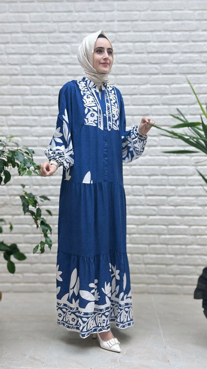 Beranisa %100 Pamuklu Elbise 3916