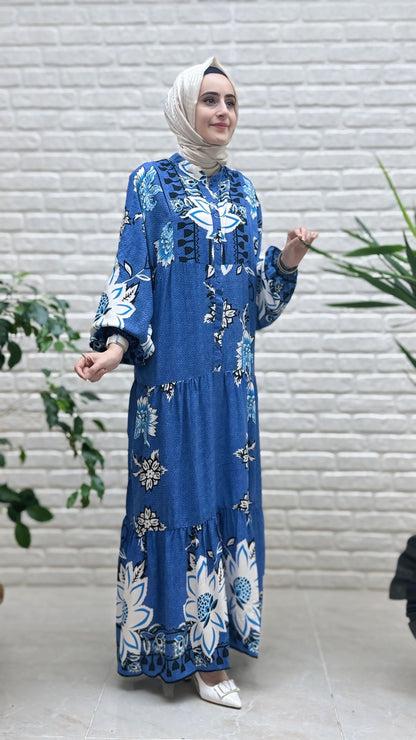 Beranisa %100 Pamuklu Elbise 3917