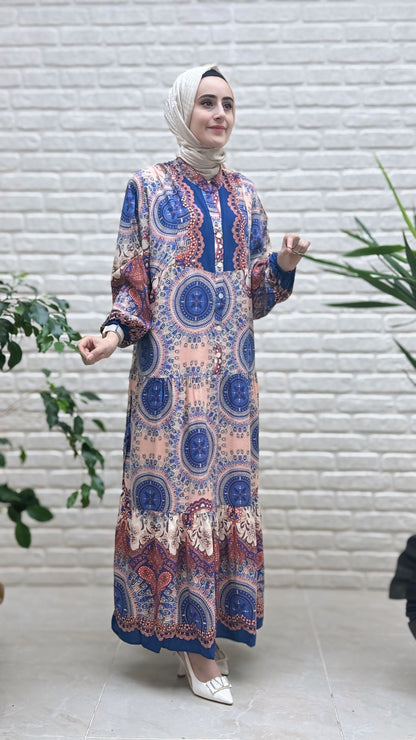 Beranisa %100 Pamuklu Elbise 3918