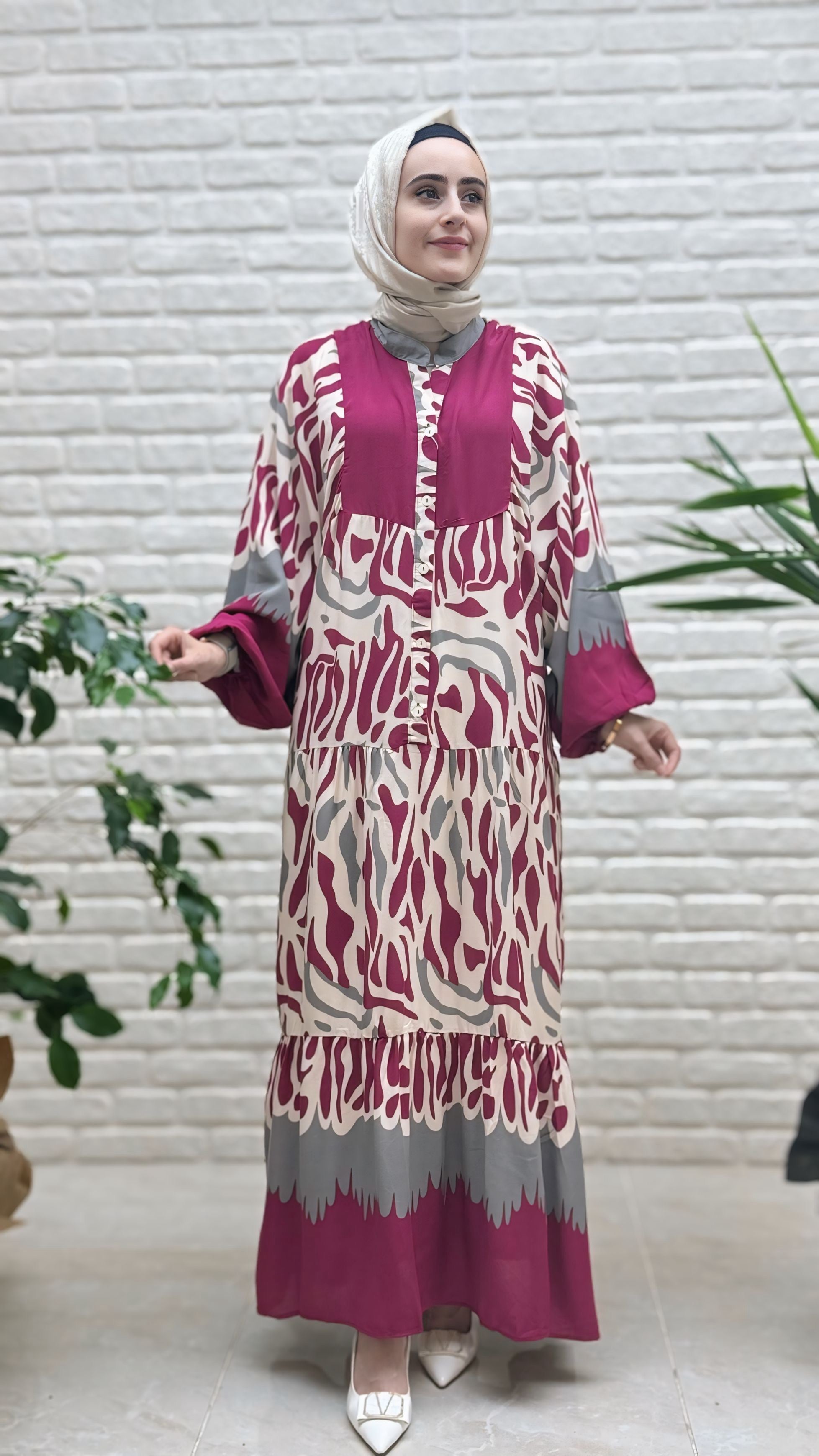 Beranisa %100 Pamuklu Elbise 3922