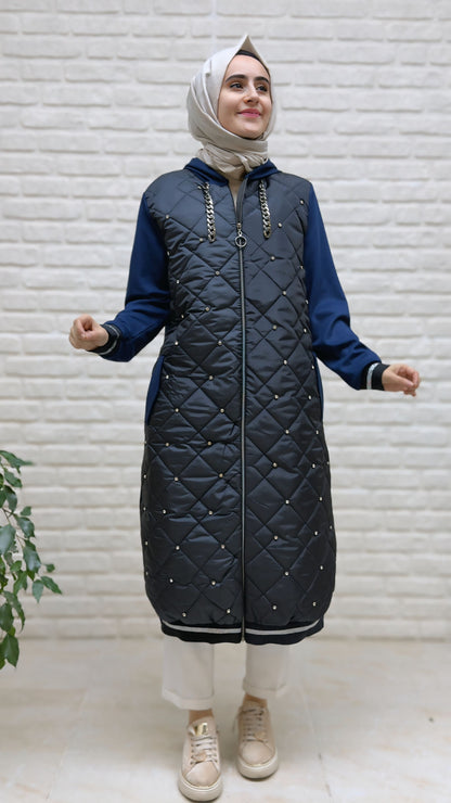 Beranisa Taş Detaylı Kapitone Kap 3978