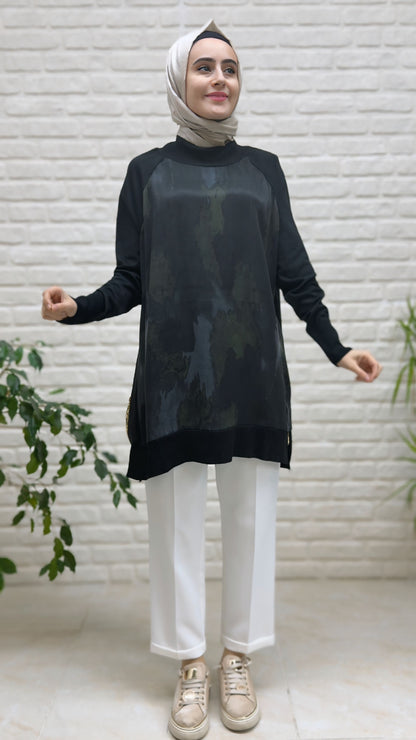 Beranisa İpek Kupra Soğukip Tunik 1279