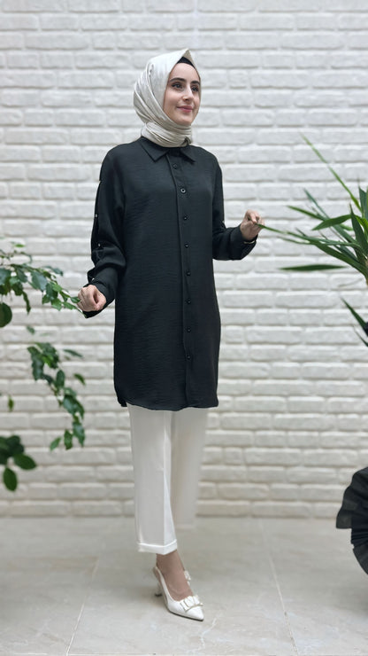 Beranisa Kolları Taş Detaylı Tunik 930