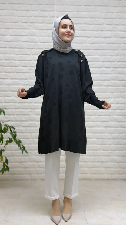 Kado Soğukİp Omzu Düğme Detaylı Tunik 2725304