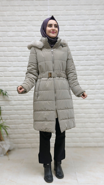 Beranisa Kemerli Dolgulu Şişme Mont 67039