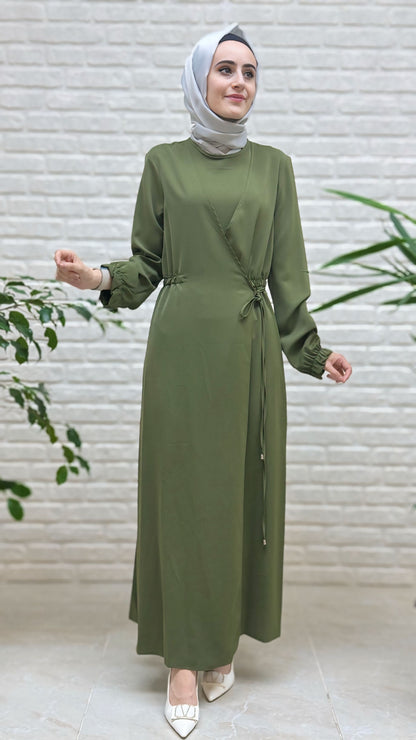 Armine Trend Beli Büzgü Elbise 25YT944