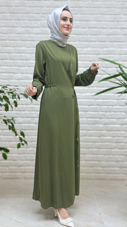 Armine Trend Beli Büzgü Elbise 25YT944