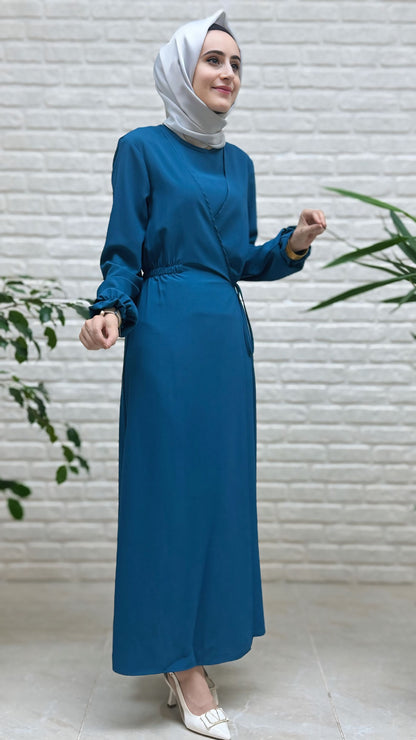 Armine Trend Beli Büzgü Elbise 25YT944