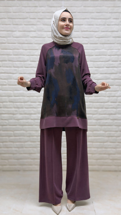 Tripen İpek Cupra Pantolonlu Takım 3431