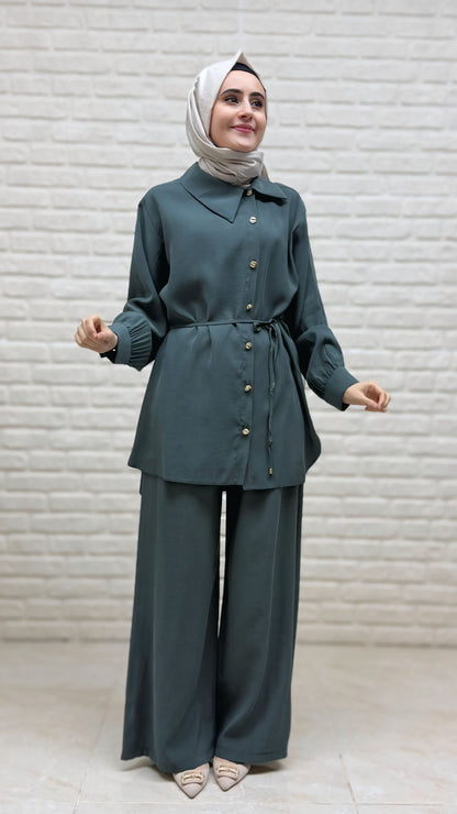 Tripen Yandan Düğmeli Pantolonlu Takım 3447