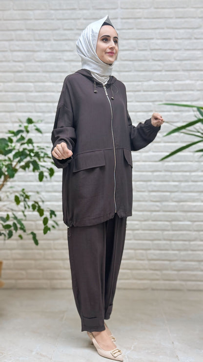 İkol Fermuarlı Bomber Takım 16416