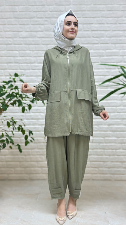 İkol Fermuarlı Bomber Takım 16416