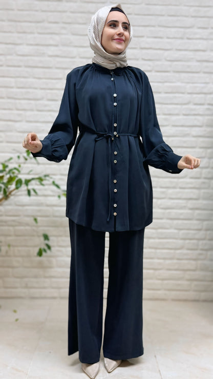 Tripen Düğme Detaylı Pantolonlu Takım 3466
