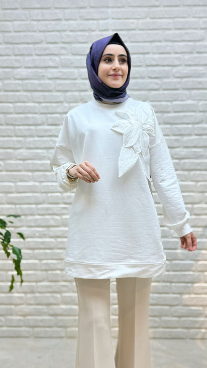 Beranisa Gül Detaylı Tunik 5263