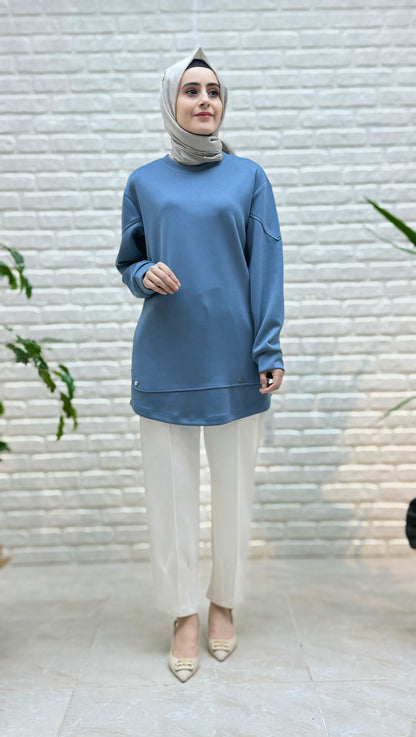 Simay Moda Dar Paça Pantolon  1048