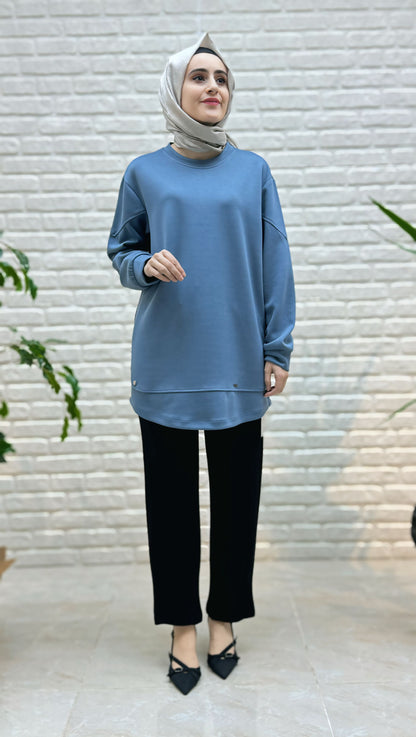 Simay Moda Dar Paça Pantolon  1048