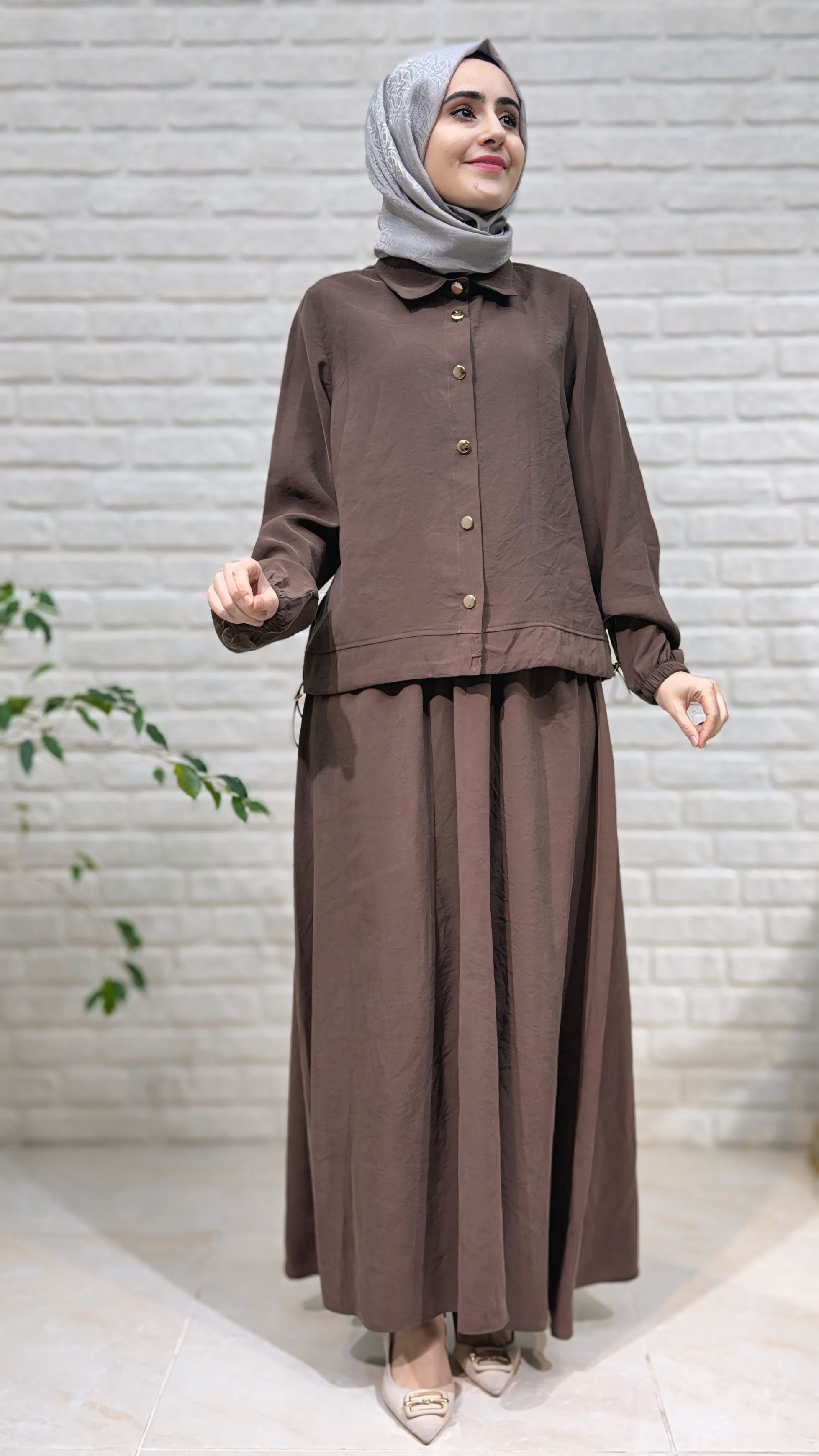 Güner Moda Etekli Takım 4008