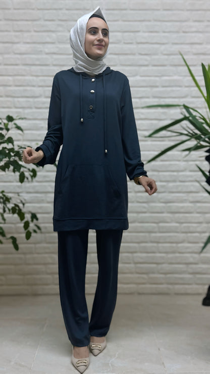 Moda Park Kanguru Cep Pantolonlu Takım 3940