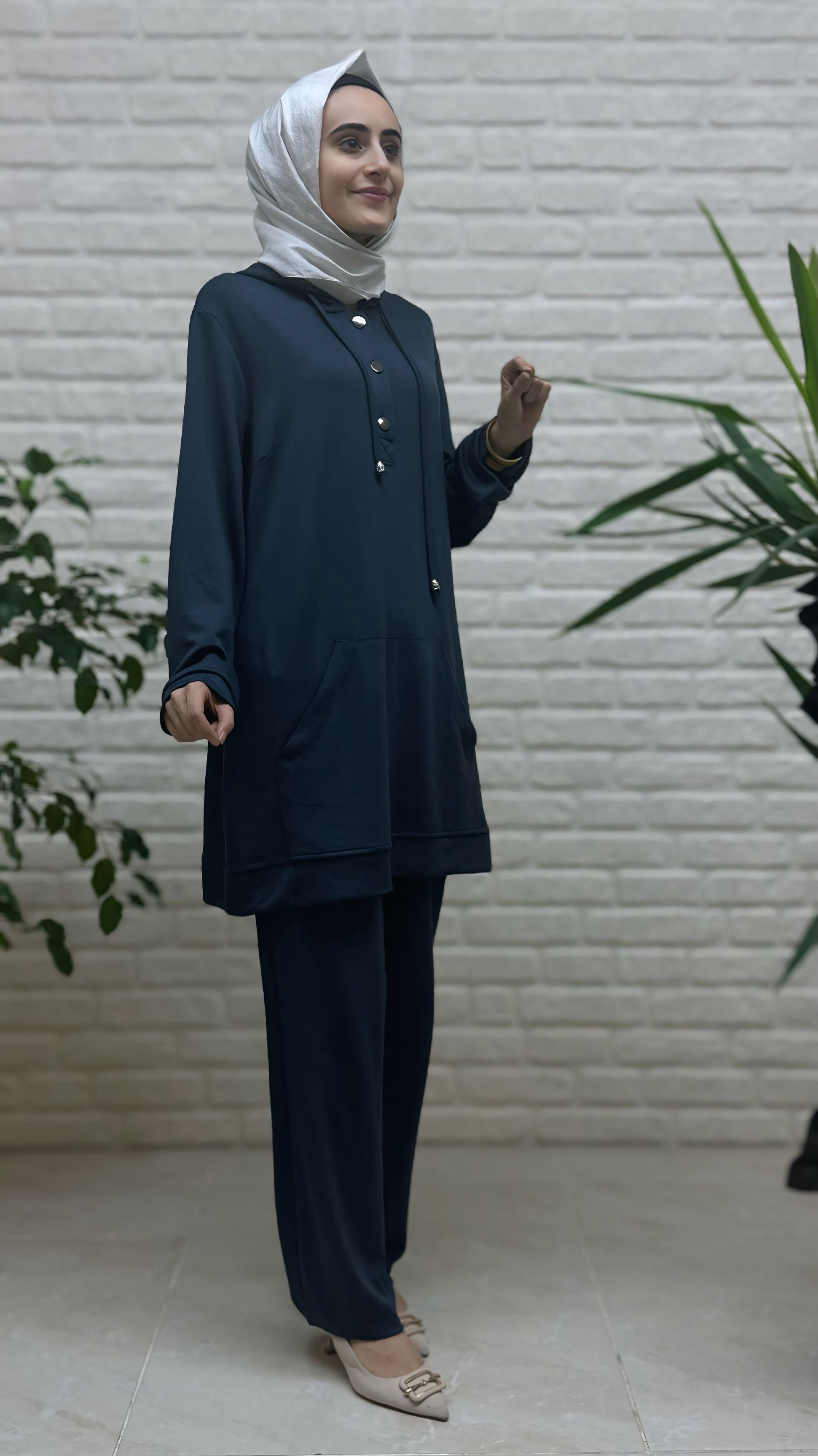 Moda Park Kanguru Cep Pantolonlu Takım 3940