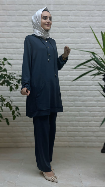 Moda Park Kanguru Cep Pantolonlu Takım 3940