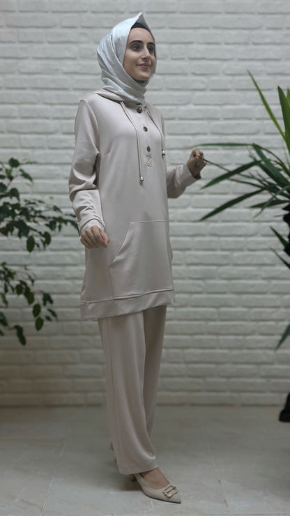 Moda Park Kanguru Cep Pantolonlu Takım 3940