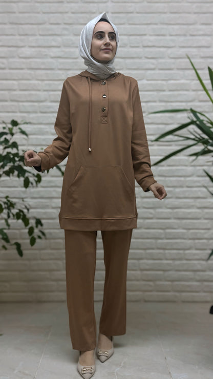 Moda Park Kanguru Cep Pantolonlu Takım 3940