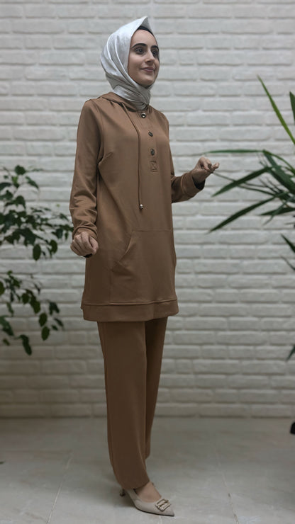 Moda Park Kanguru Cep Pantolonlu Takım 3940