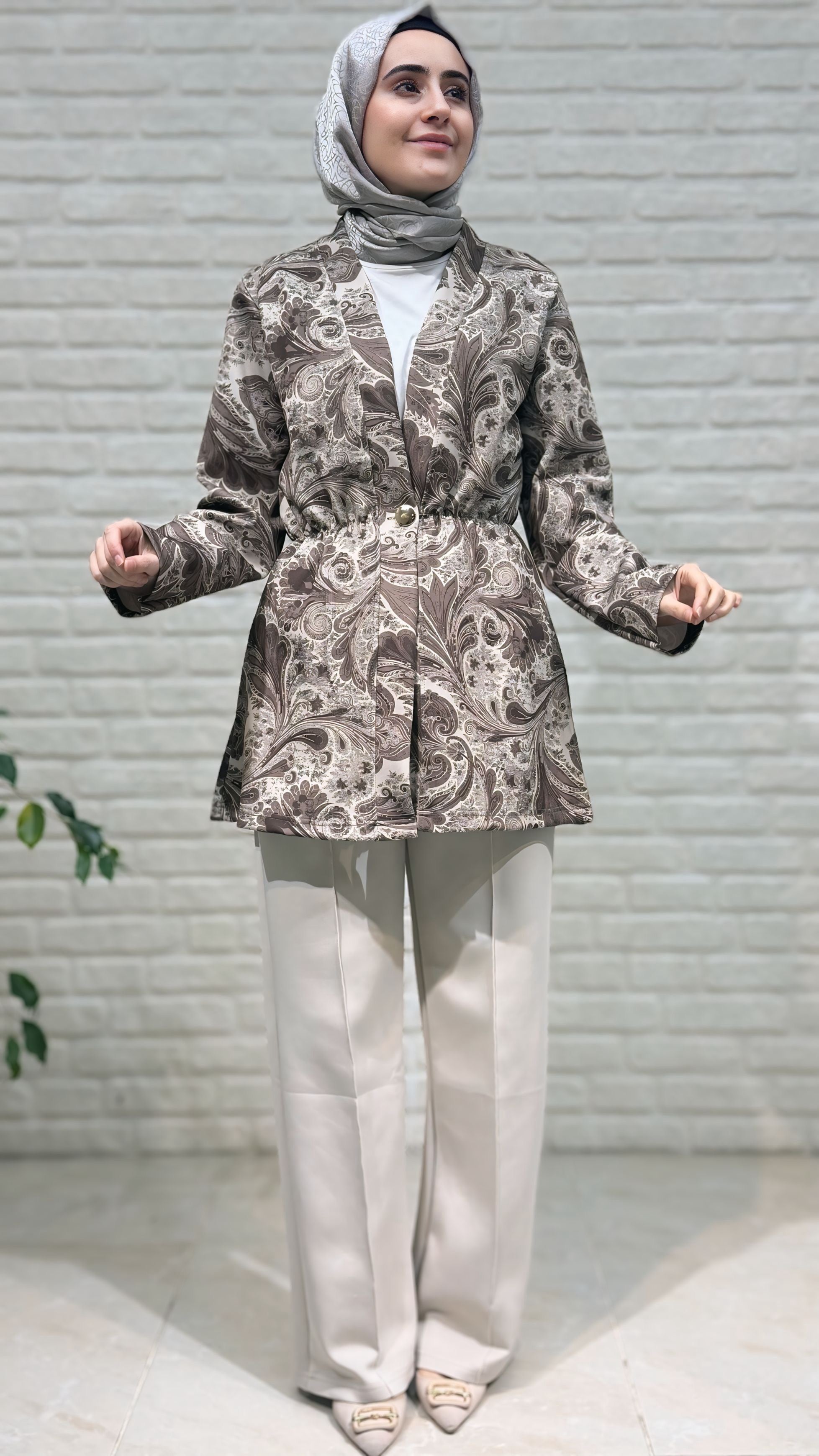 Beranisa Etnik Desen İkilli Takım 4011