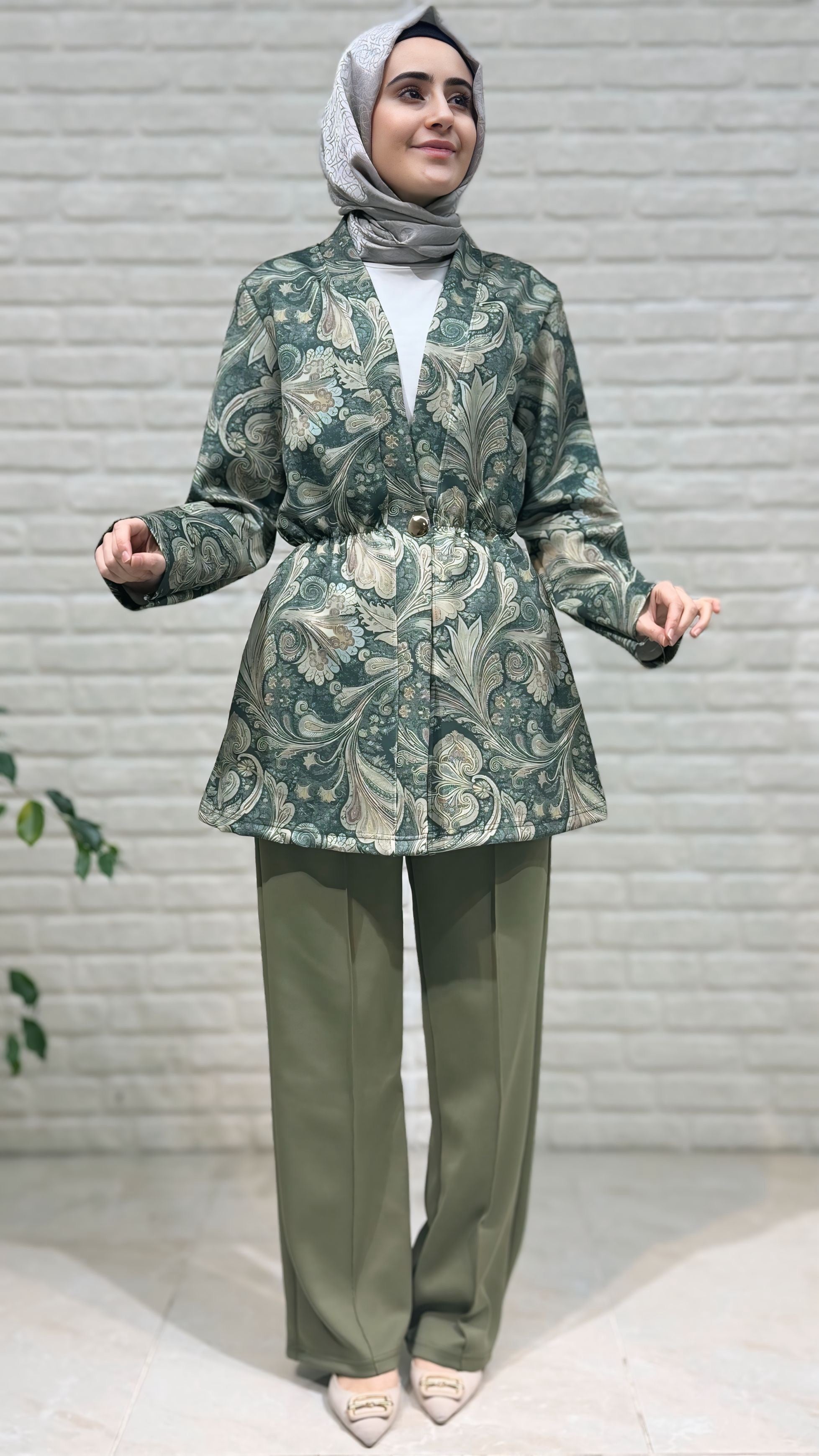 Beranisa Etnik Desen İkilli Takım 4011