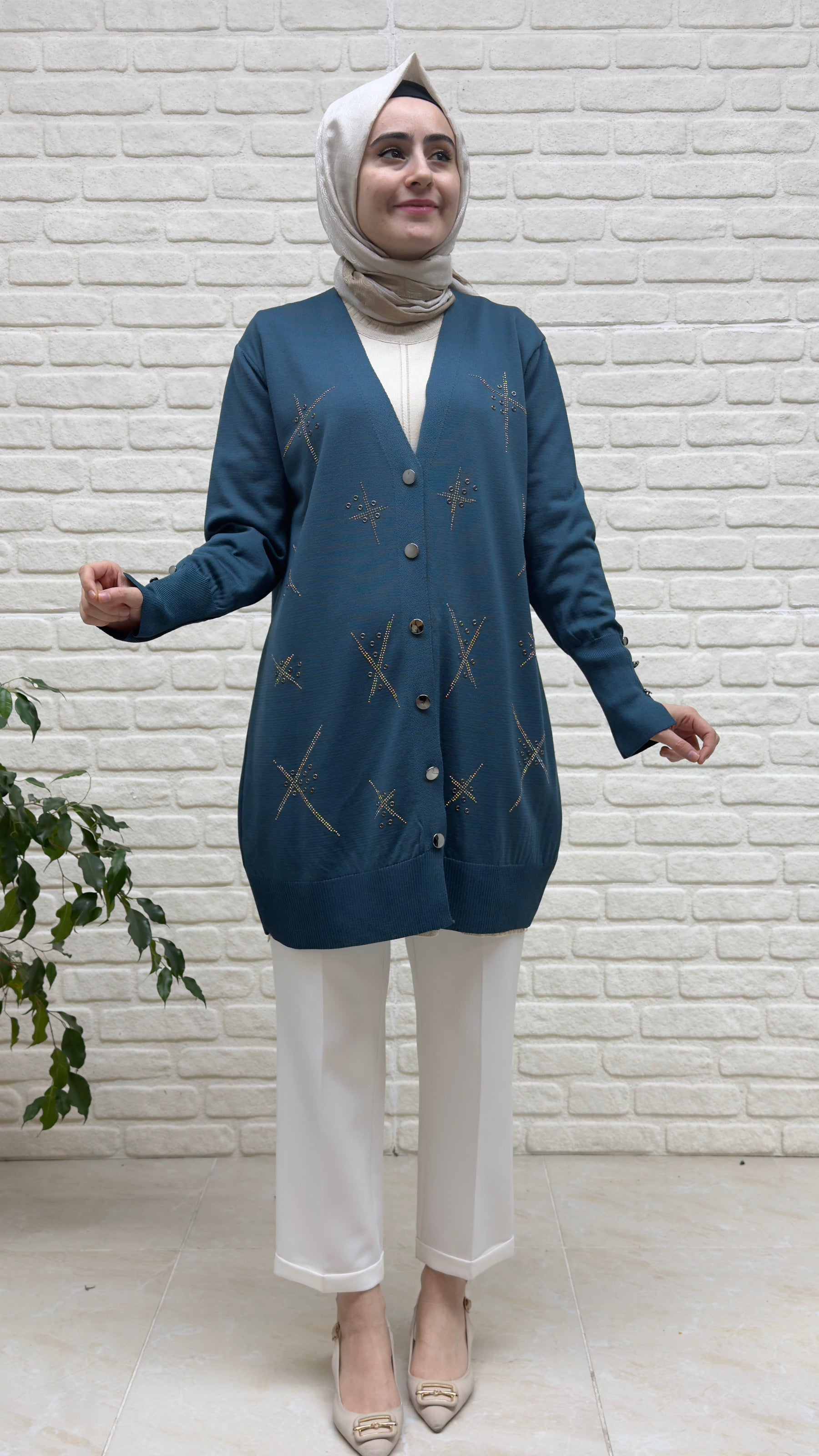 Beranisa Taş İşlemeli Hırka 3992