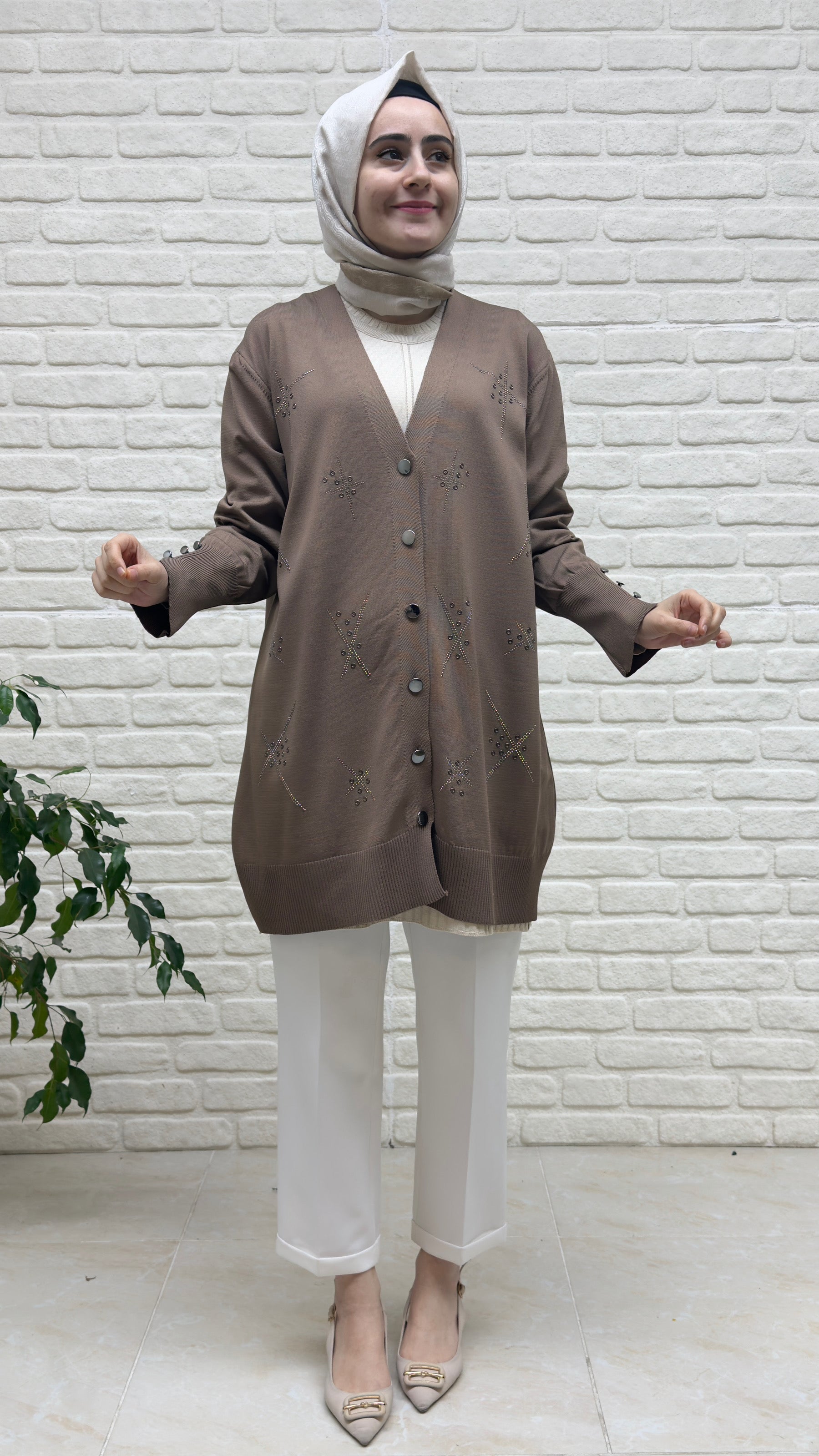 Beranisa Taş İşlemeli Hırka 3992