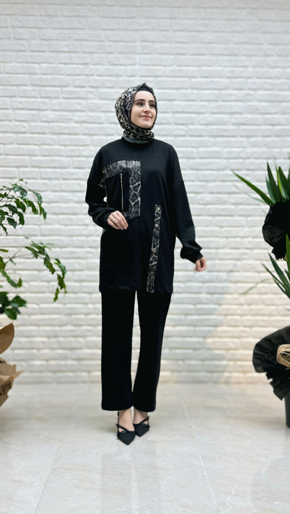 Mi Esse Pantolonlu Takım 8062