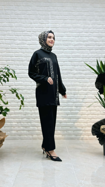 Mi Esse Pantolonlu Takım 8062