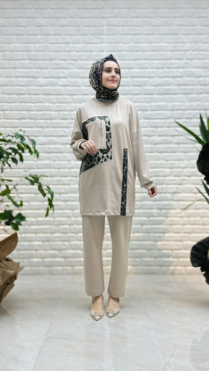 Mi Esse Pantolonlu Takım 8062